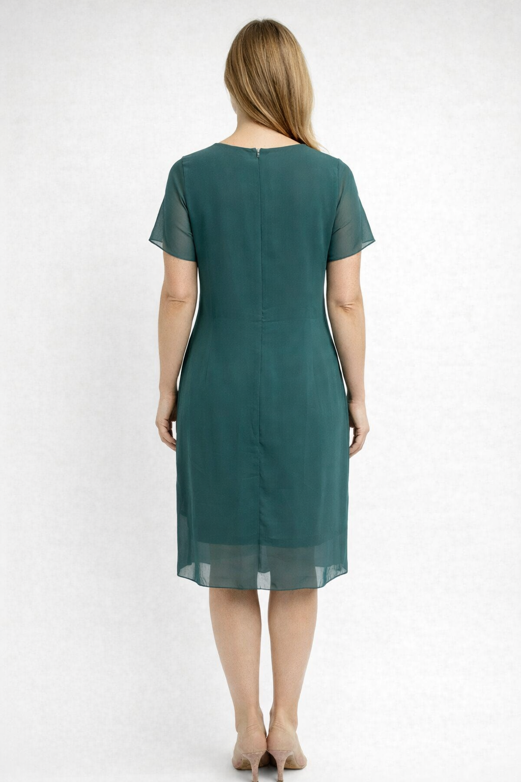 The Ivara Dress — Dusk Blue Lace Overlay