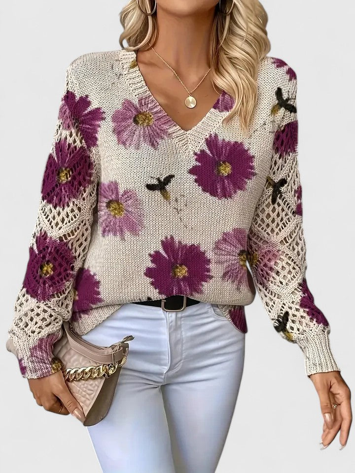 The Fiora Knit — Amethyst Bloom