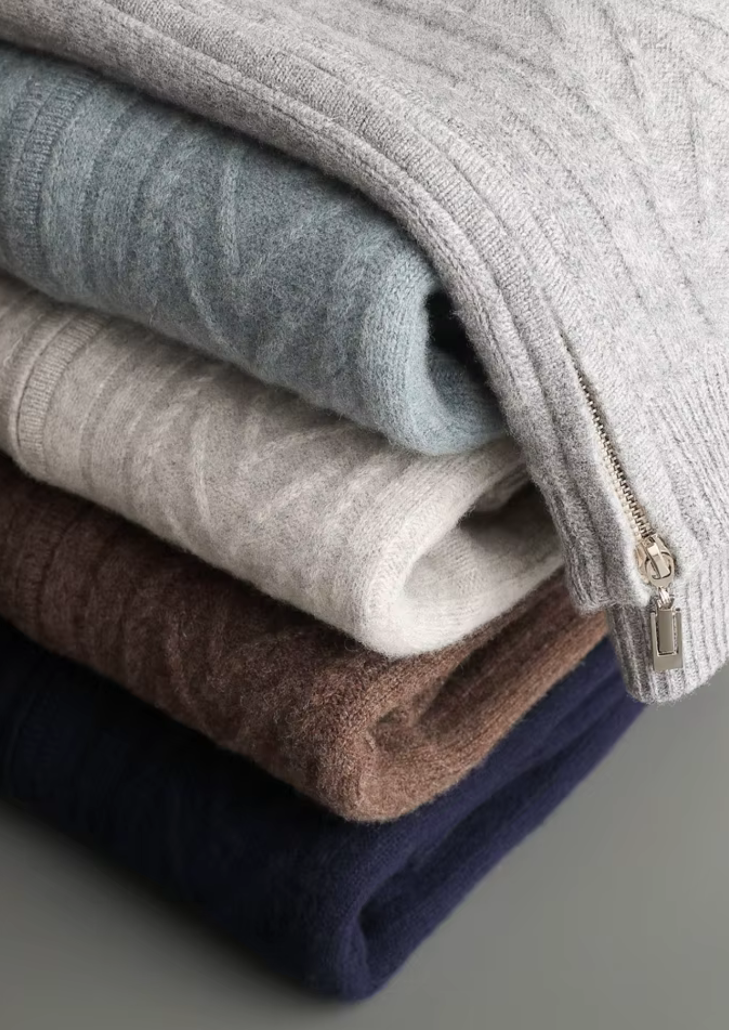 Cardigan zippé à motif en laine mérinos extra-fine pure