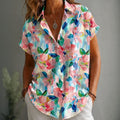 Blouse à motif floral vintage