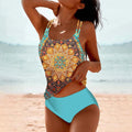 The Elara Tankini — Azure Depths