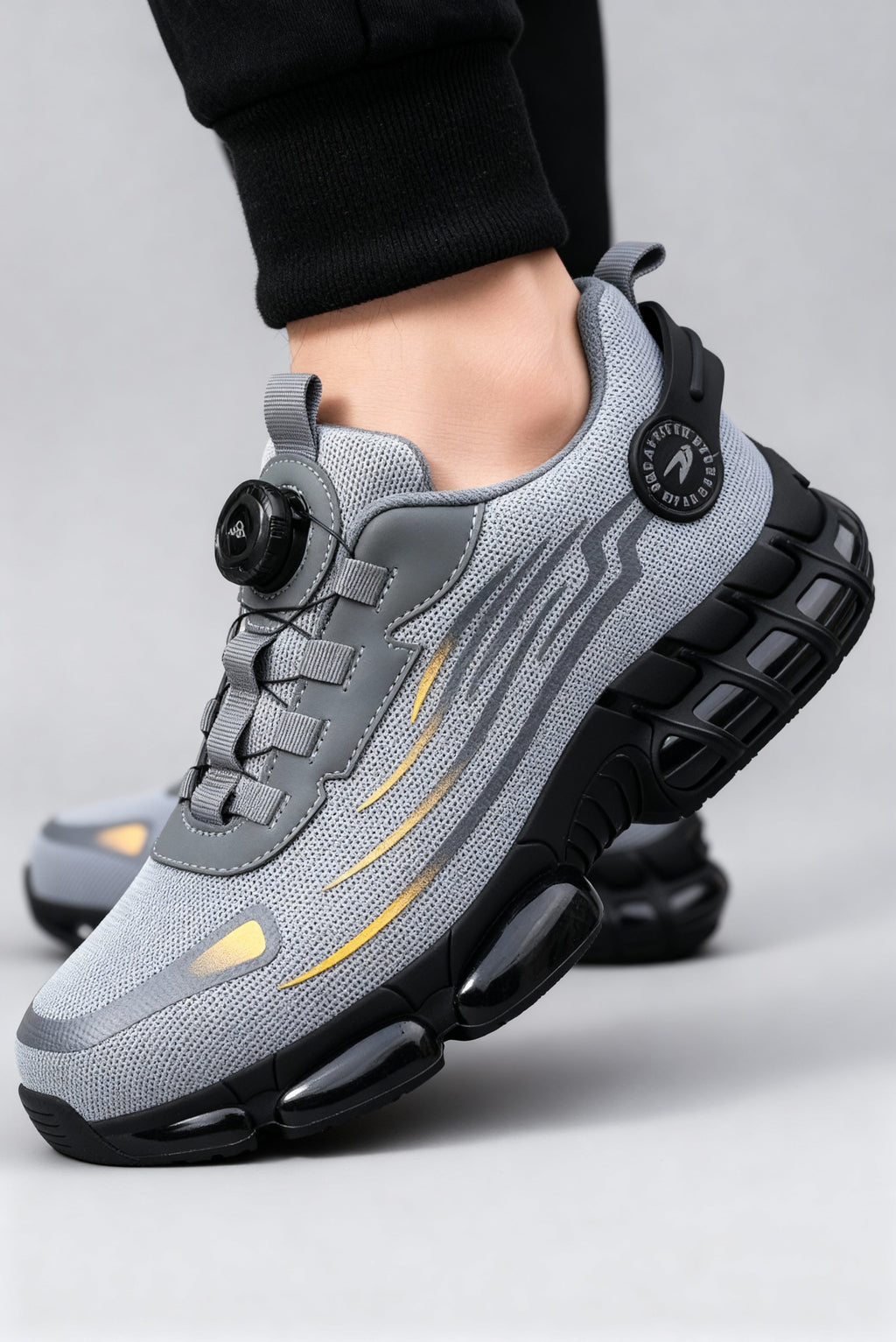 The Kyro Steel — Slate Dial Safety Shoes