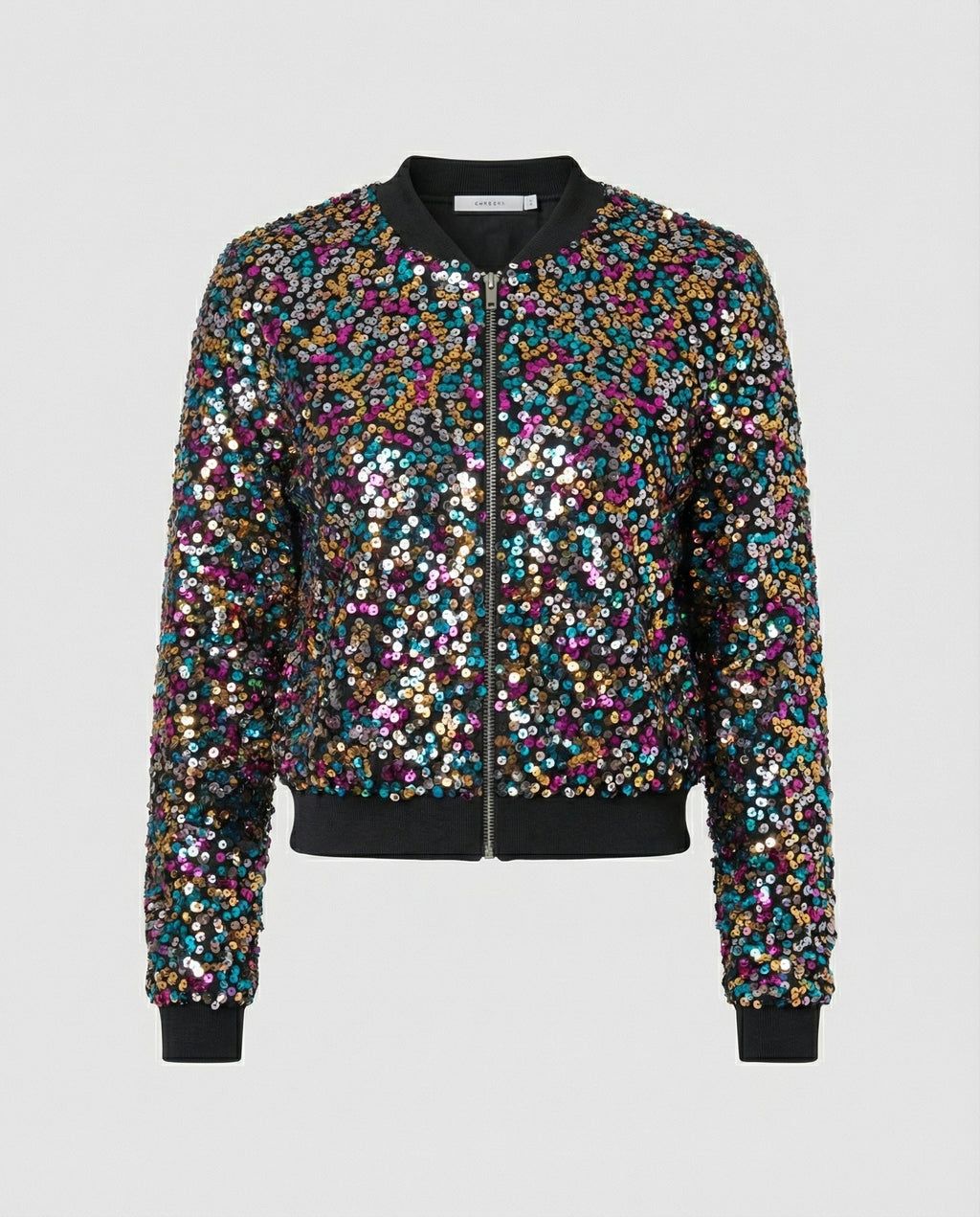 The Liora — Midnight Sequin Bomber