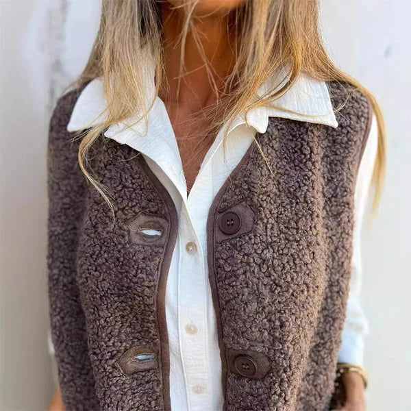 Iska — Chestnut Teddy Vest