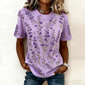 T-shirt à motif floral vintage
