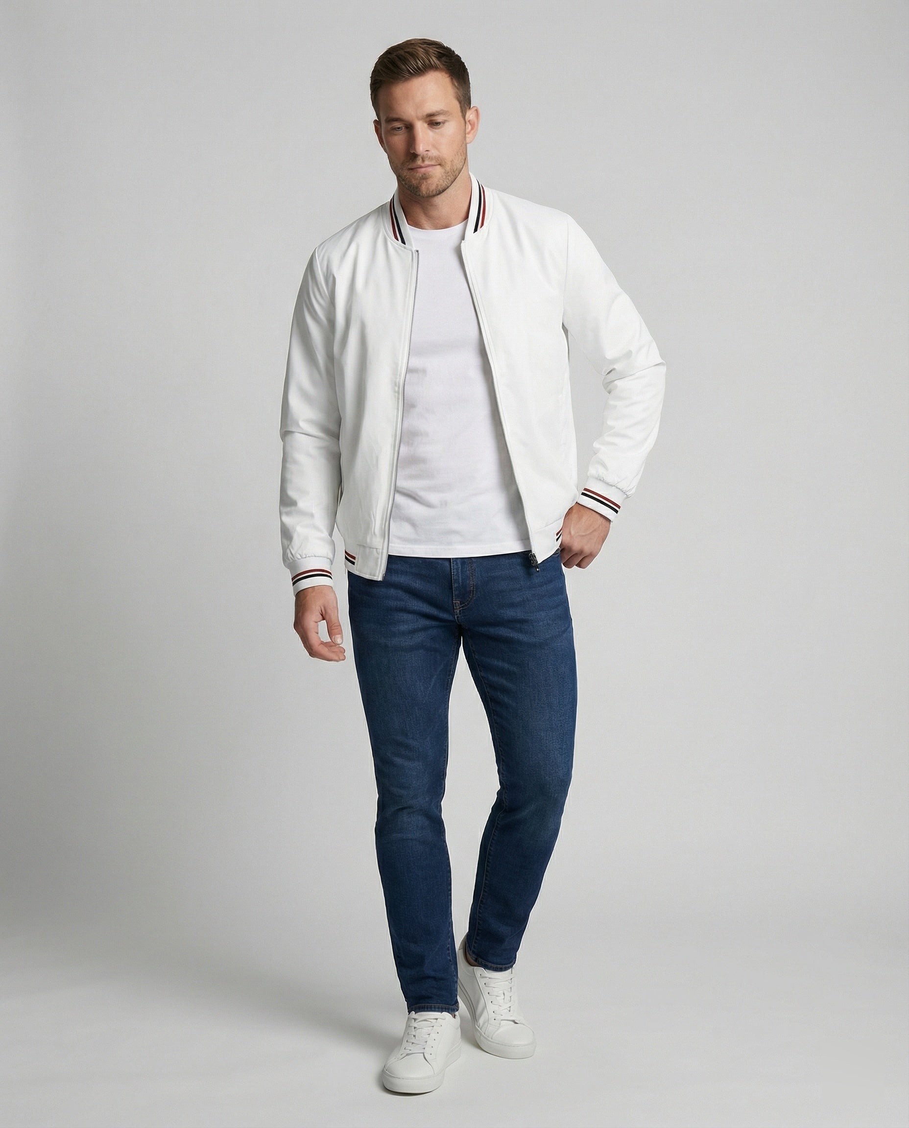 The Cael Bomber — Chalk White