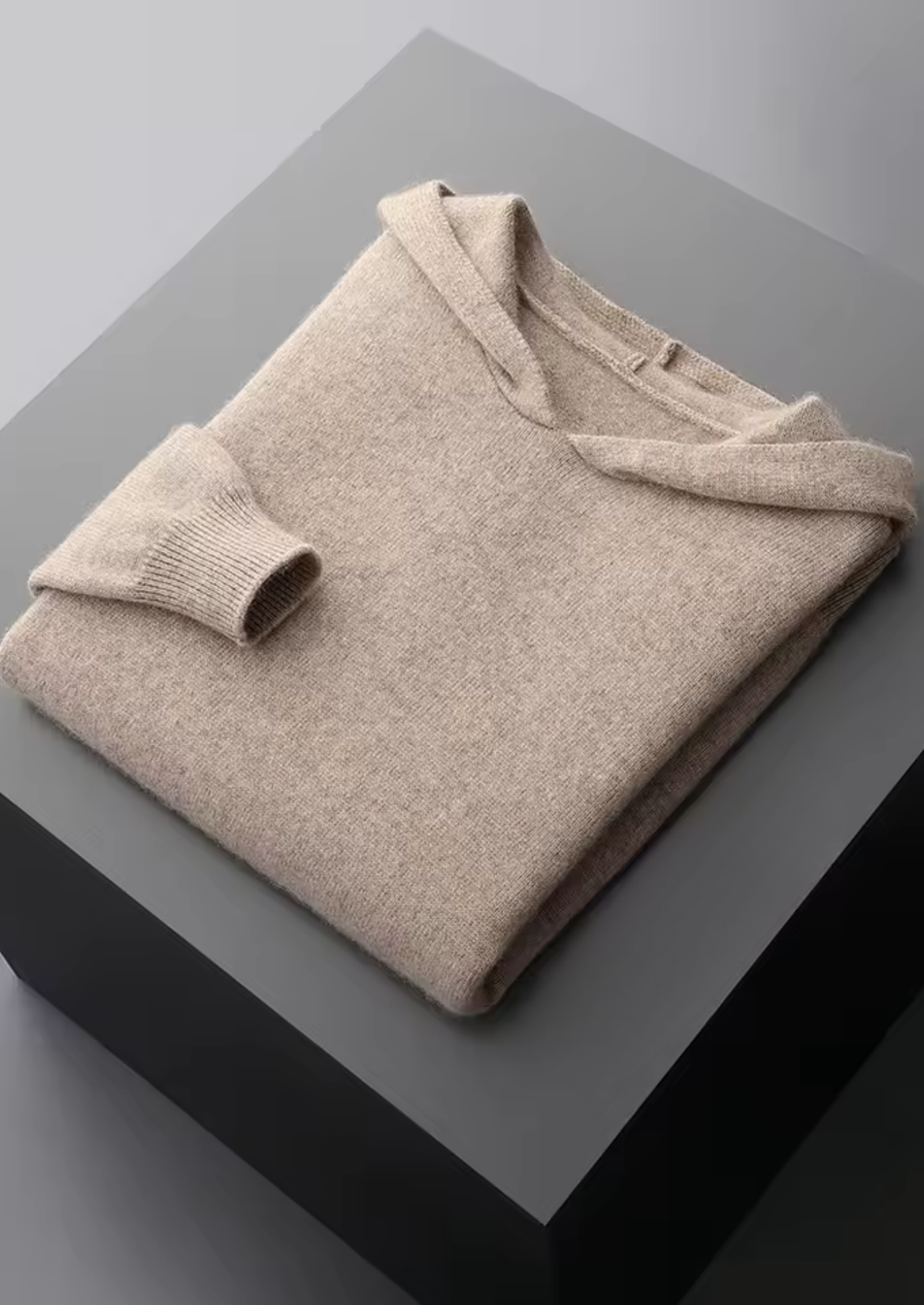 SWEAT À CAPUCHE ESSENTIEL EN CACHEMIRE PREMIUM