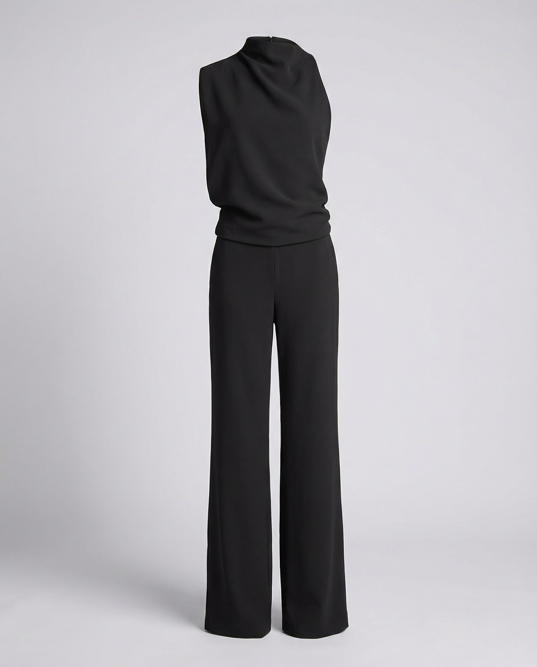 The Sovra Jumpsuit — Midnight Wide-Leg