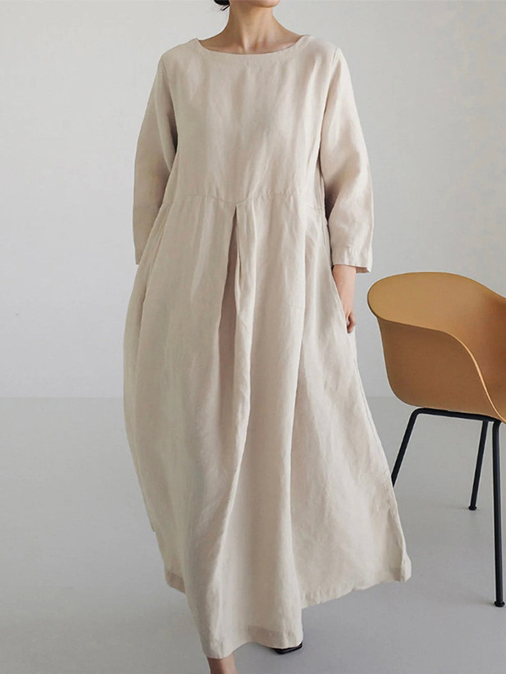 The Ivara — Flowing Maxi Dress in Dune