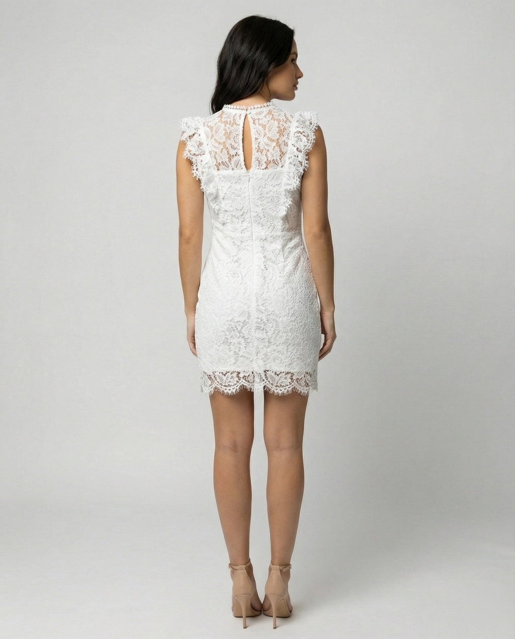 Elara Lace — Noir & Ivory Sheath