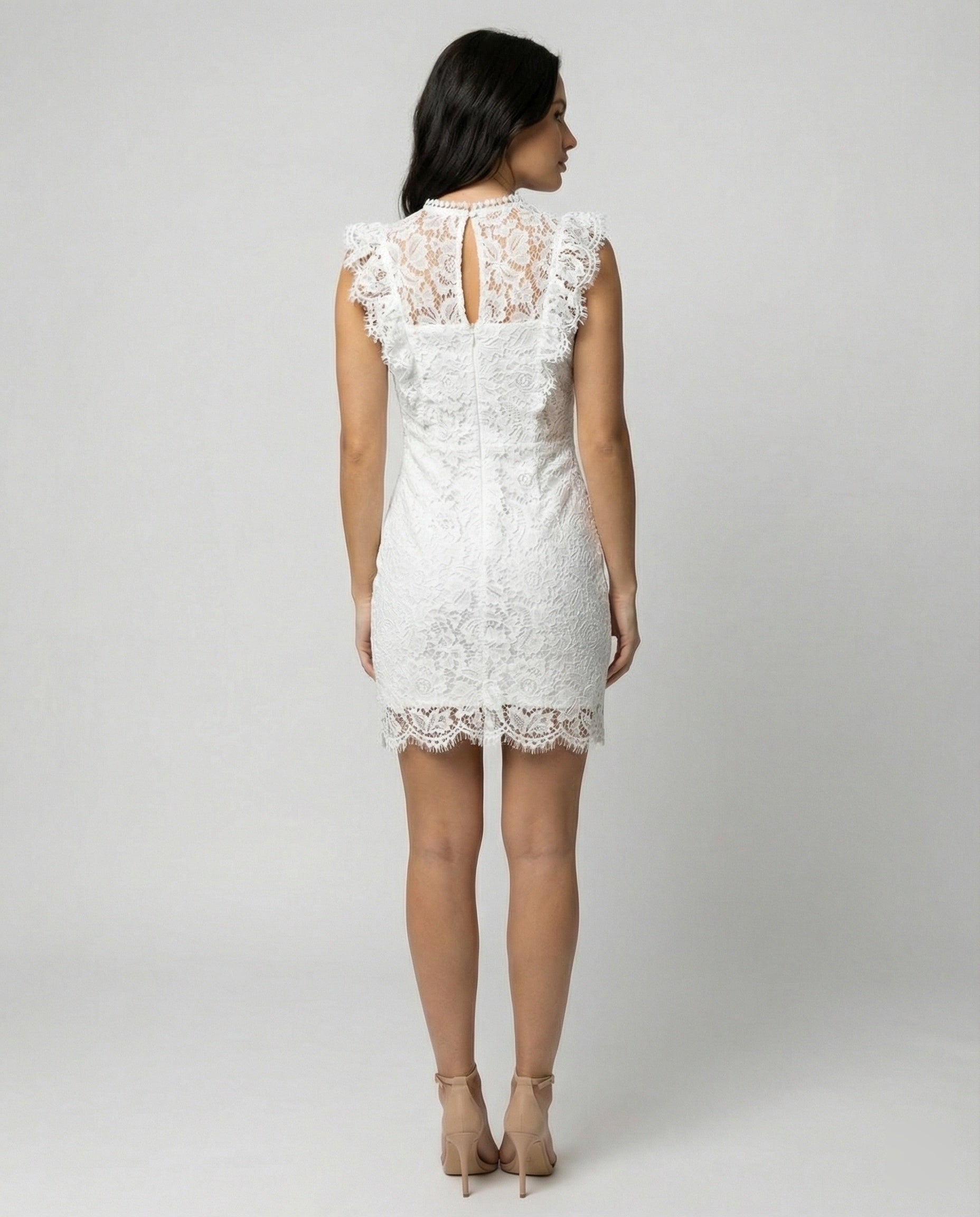 Elara Lace — Noir & Ivory Sheath