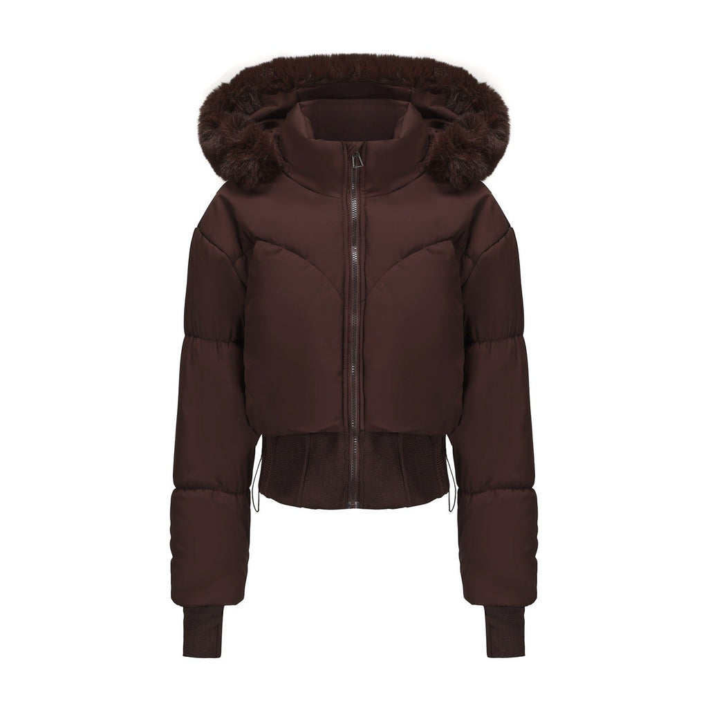 The Flora — Ebony Cropped Down Jacket