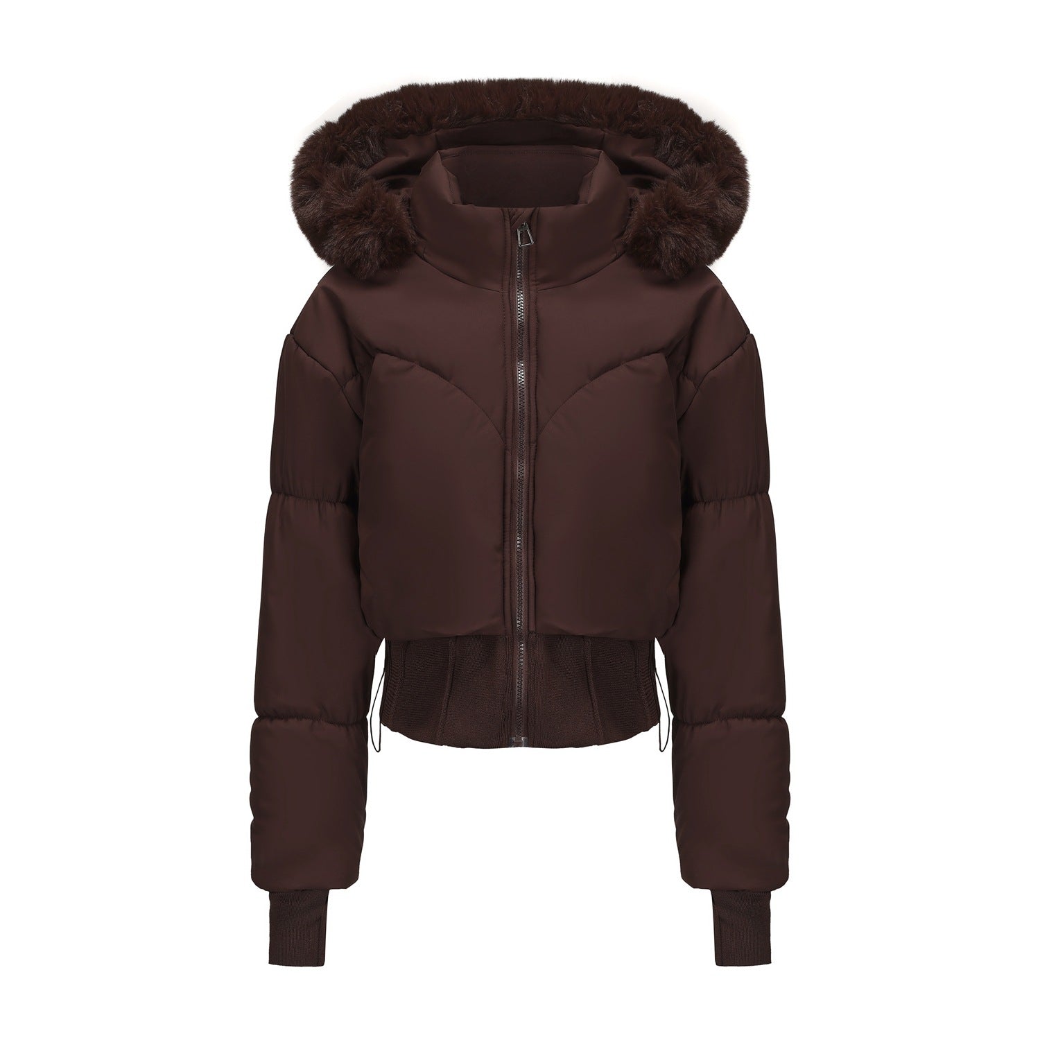 The Flora — Ebony Cropped Down Jacket