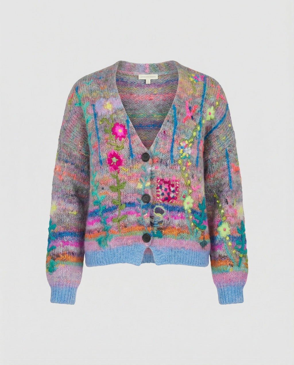 The Liora Cardigan — Cerulean Plush Knit