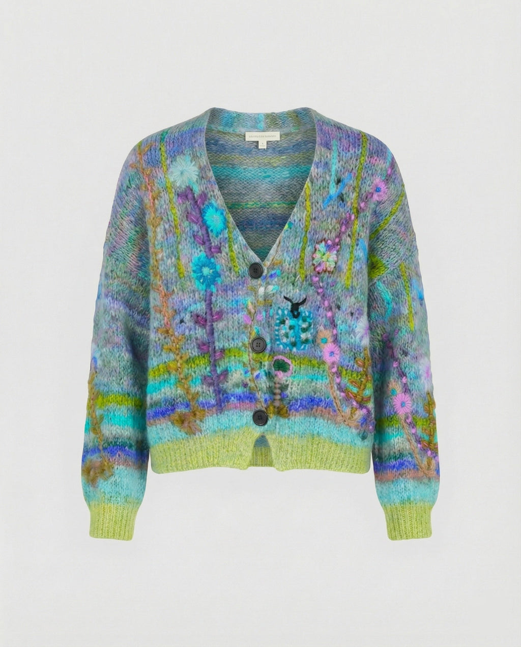 The Liora Cardigan — Cerulean Plush Knit