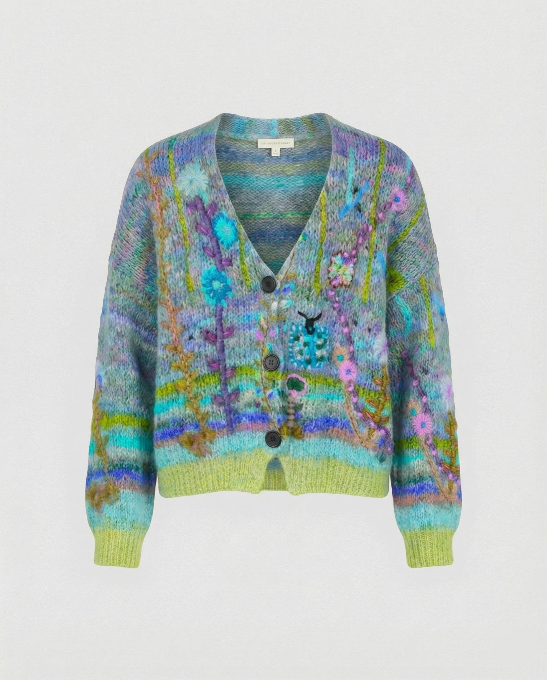 The Liora Cardigan — Cerulean Plush Knit