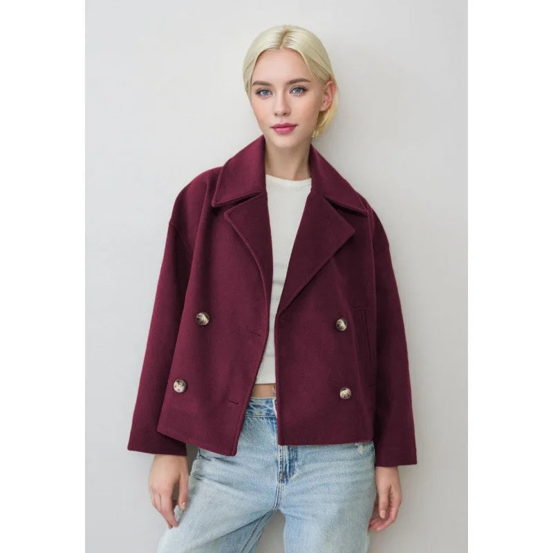 The Sira — Cropped Double-Breasted Blazer