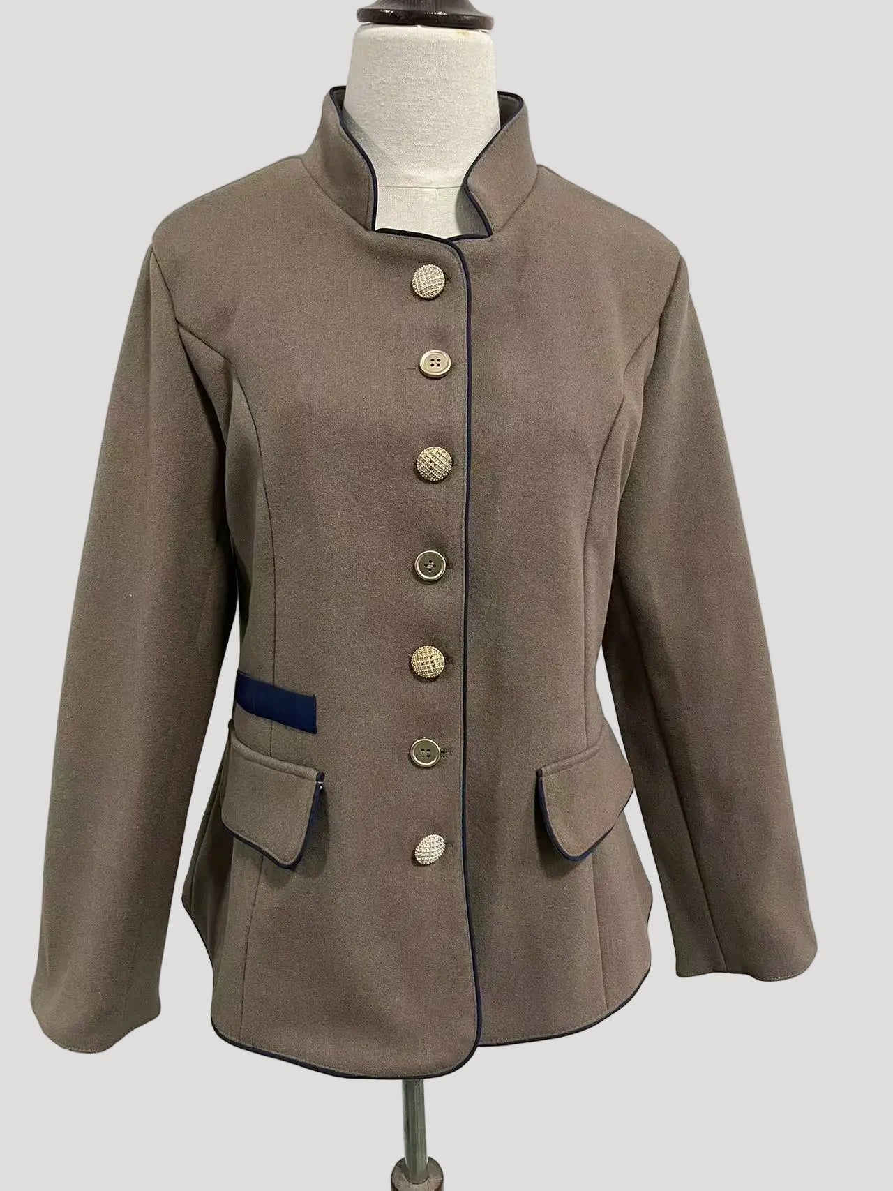 The Elara — Slate Tailored Jacket