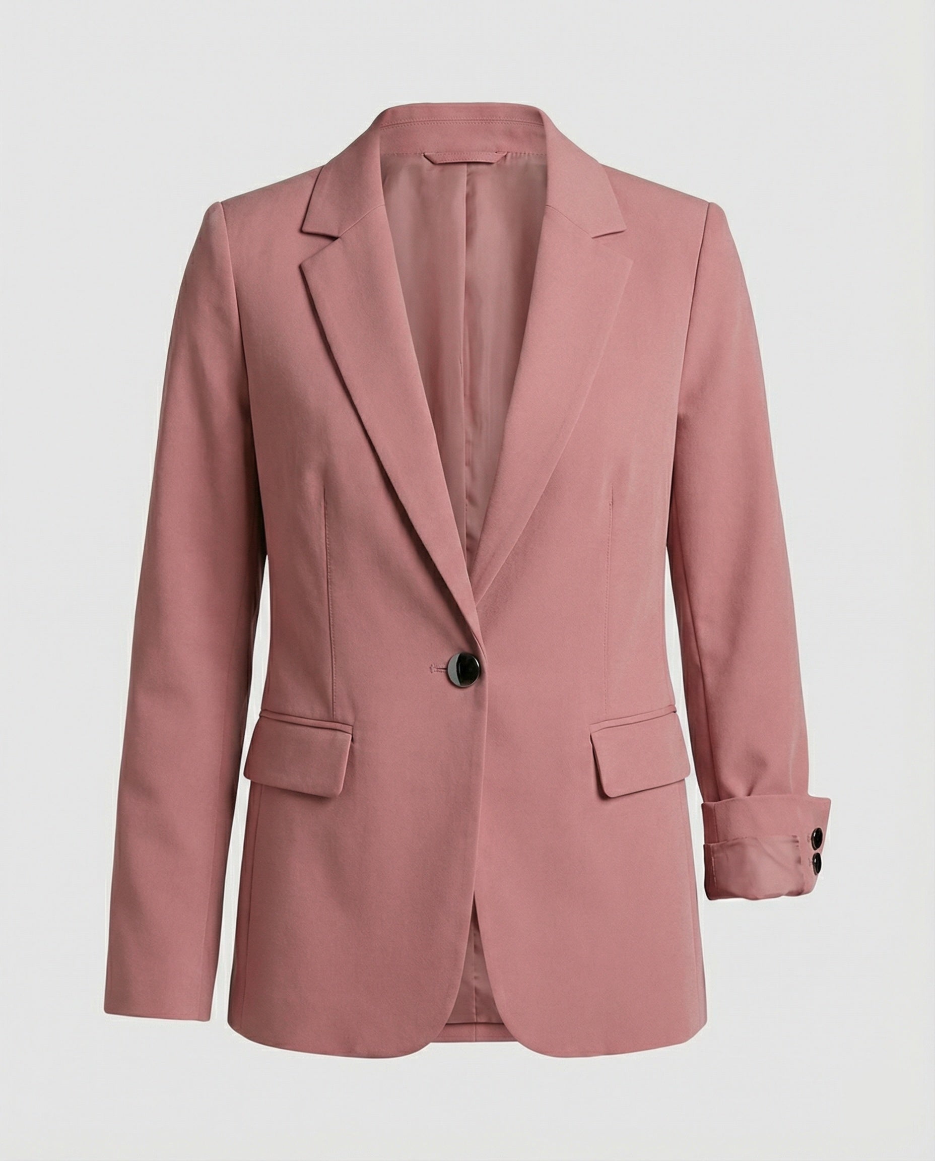 Elara Blazer — Blush Pink