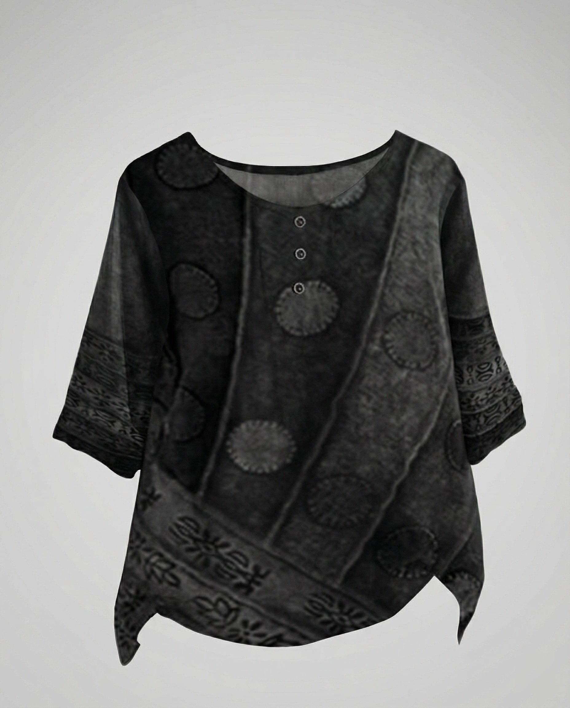 The Kaia Tunic — Evergreen Patchwork