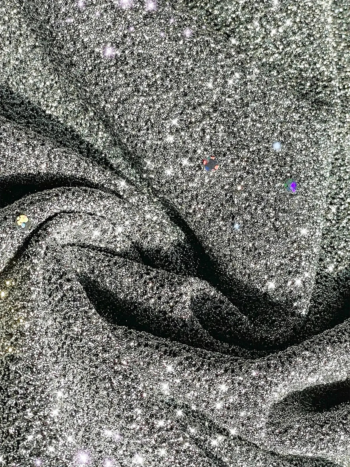 The Elara — Silver Sequin Mini Dress