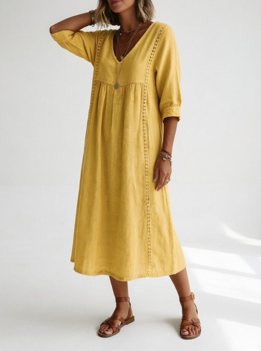 Lioréa™ — Robe Midi Fluide Chic et Décontractée
