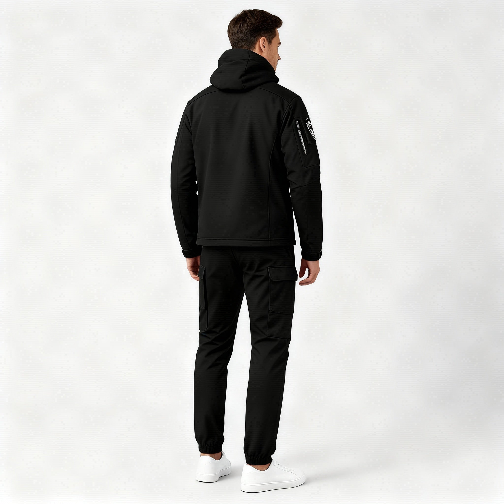 The Kaelen Set — Noir Tactical Jacket & Cargo Pants