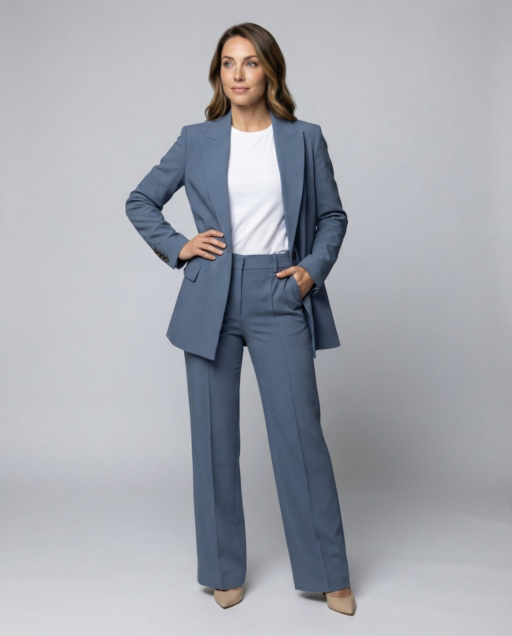 The Kaia Suit — Dune Tailored Set