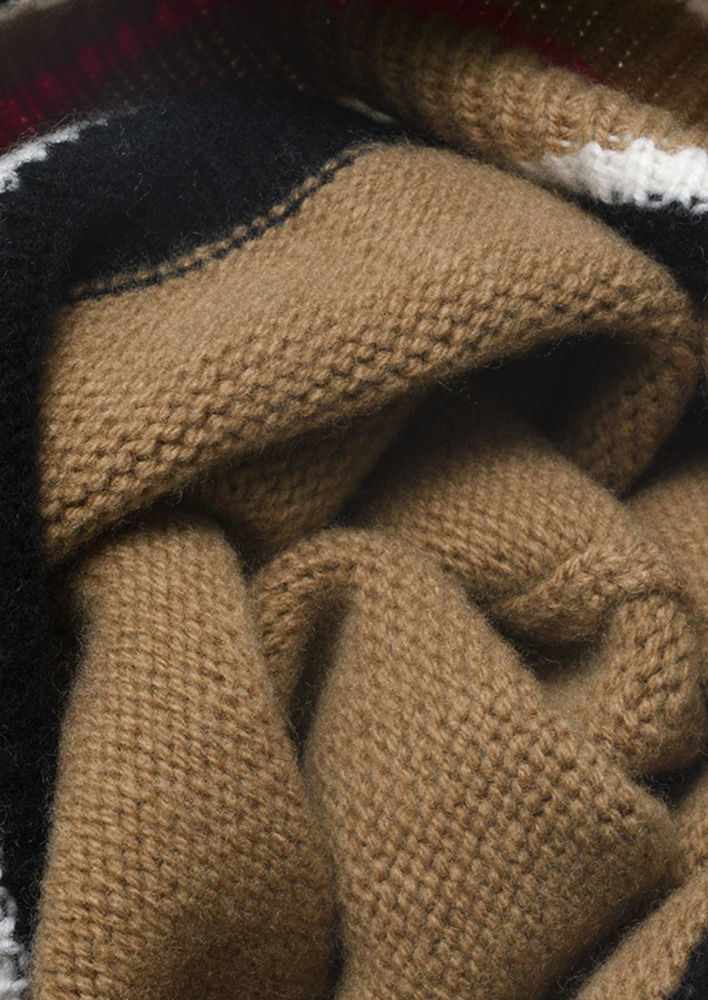 Bonnet d'hiver en laine mérinos caramel