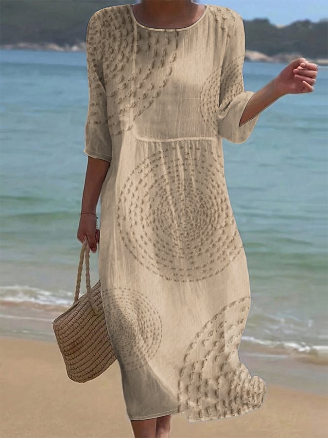 Améliane™ — Robe Midi Élégante avec Fins Détails