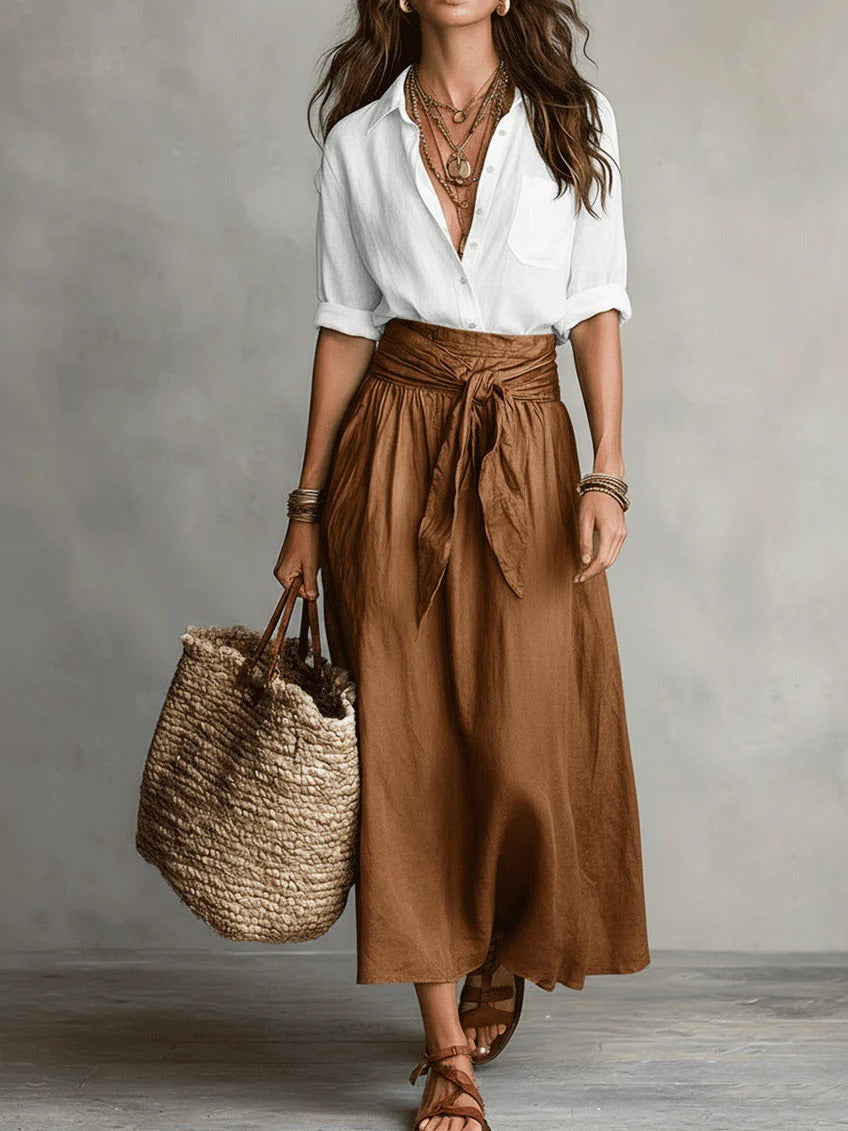 VERA | Ensemble jupe midi chic