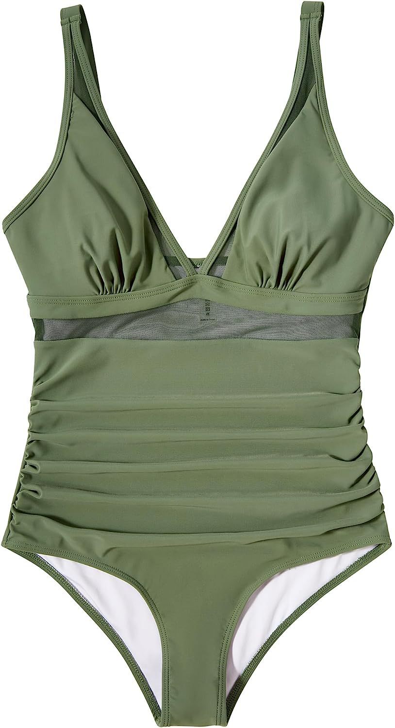 The Liora — Sage Mesh Swimsuit