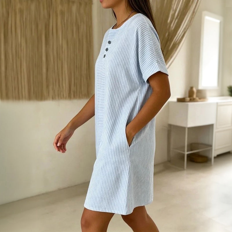 Robe décontractée à rayures