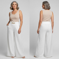 Évelyne™ — Pantalon taille haute à jambes larges avec coupe sculptante
