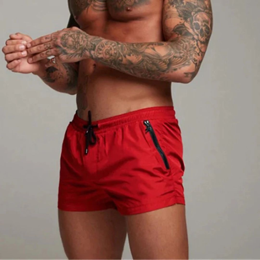 The Cael Quick-Dry Shorts — Burgundy
