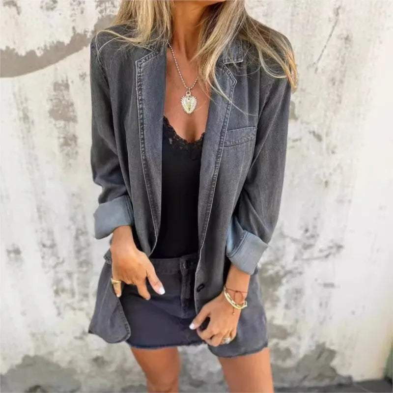 Sarah | Blazer en jean facilité