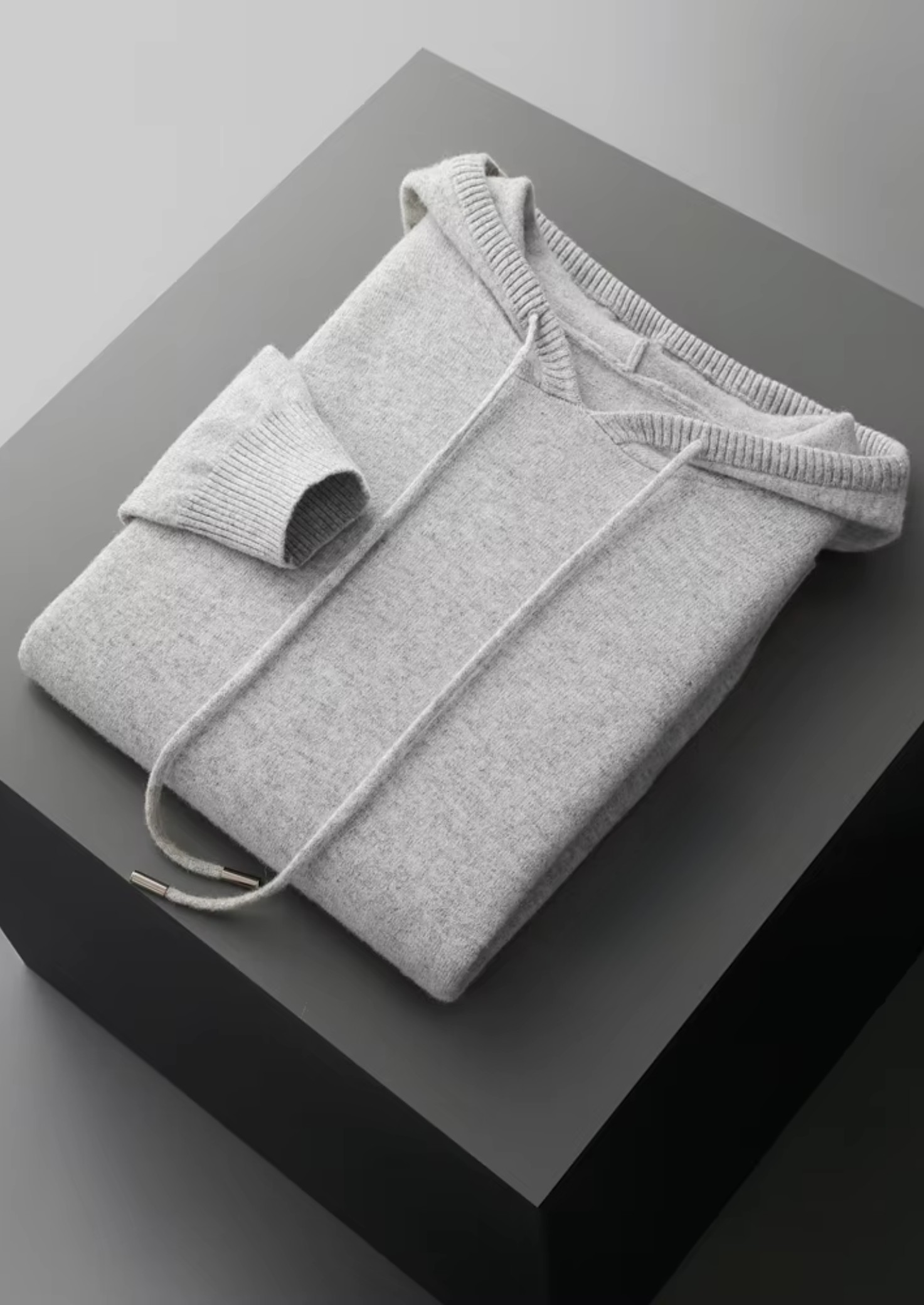 Sweat à capuche décontracté en laine mérinos extra-fine pure