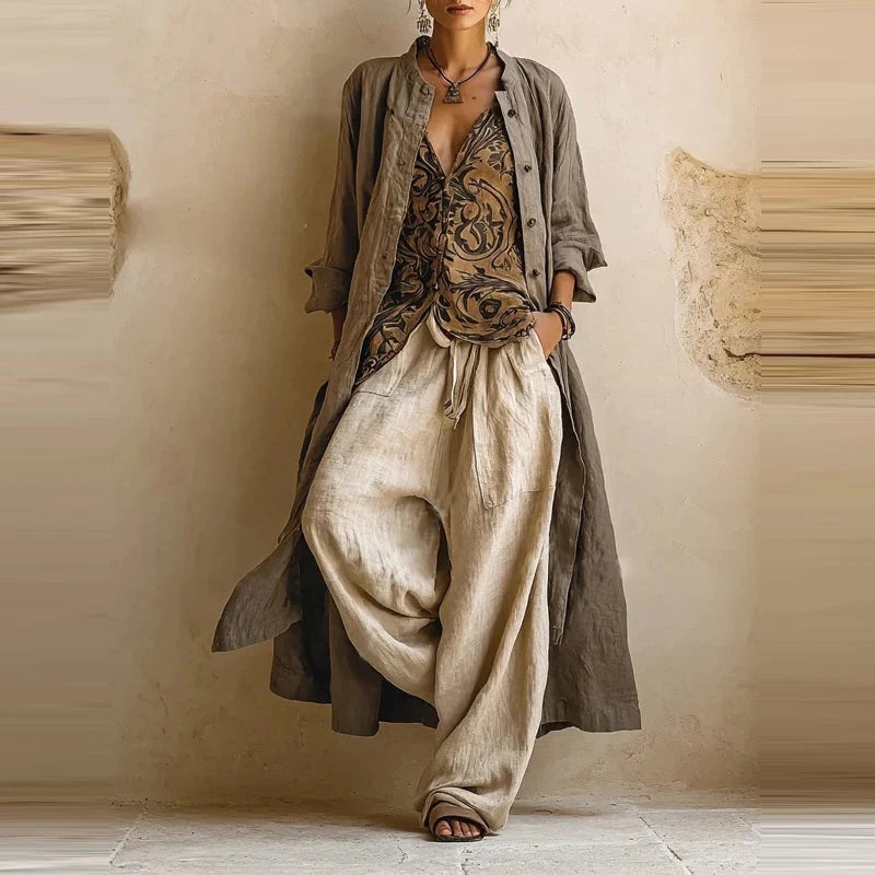 Ensembles coordonnés en mélange de lin Florence