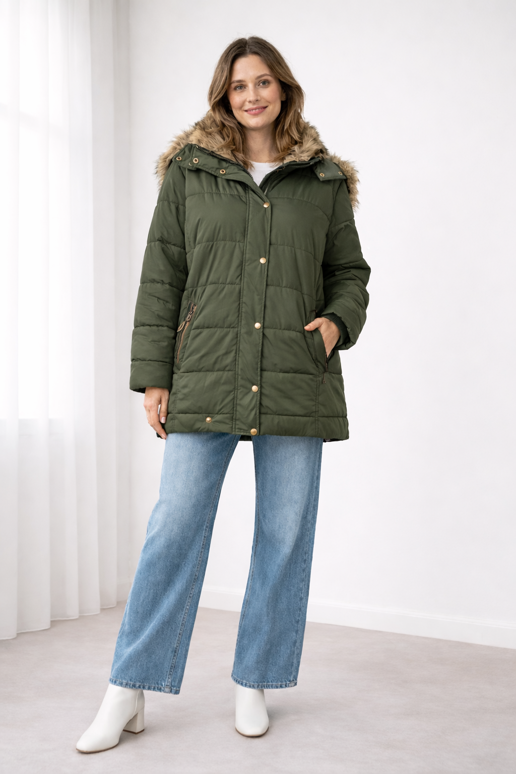 The Sorina — Midnight Quilted Puffer
