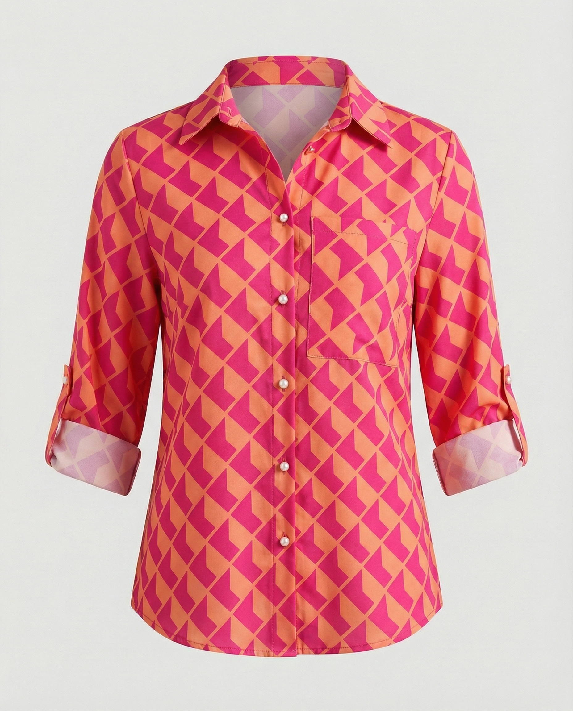 The Liora — Blue Script Shirt