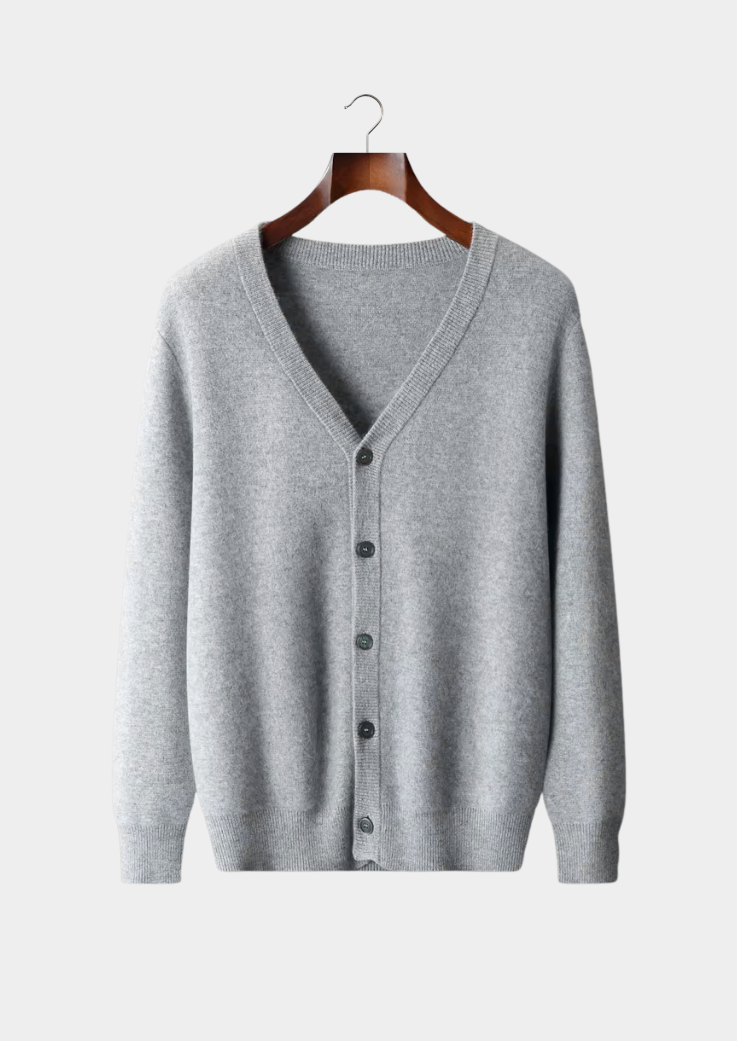 Cardigan classique en laine mérinos pure extra-fine