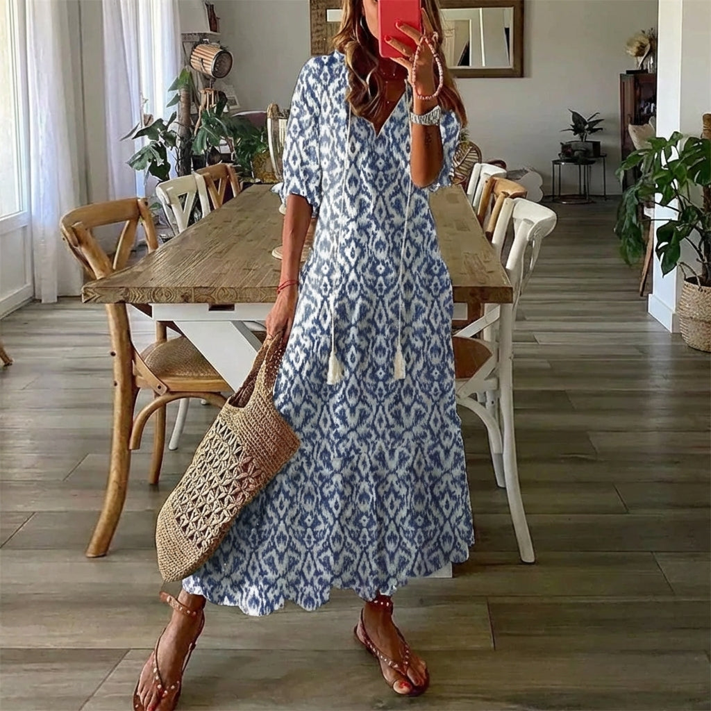 ARIA | Robe bohémienne avec dissimulation du ventre