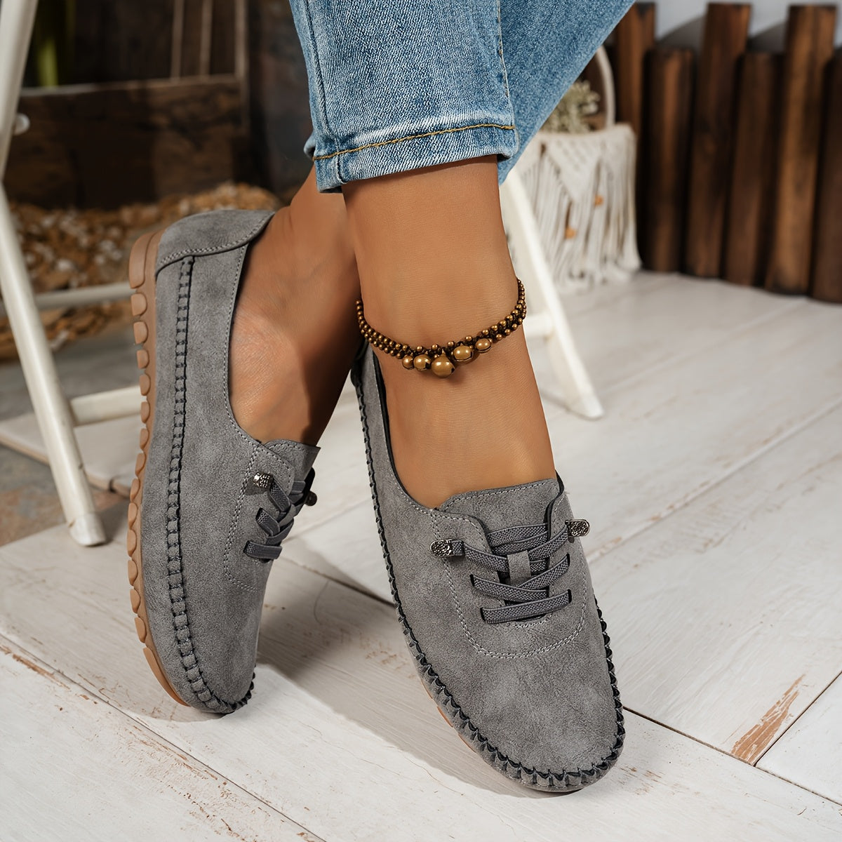 The Ellen — Whisper Suede Moccasins