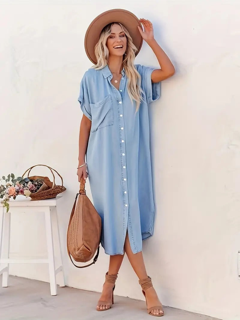 SAVANNAH | Robe chemise à poches