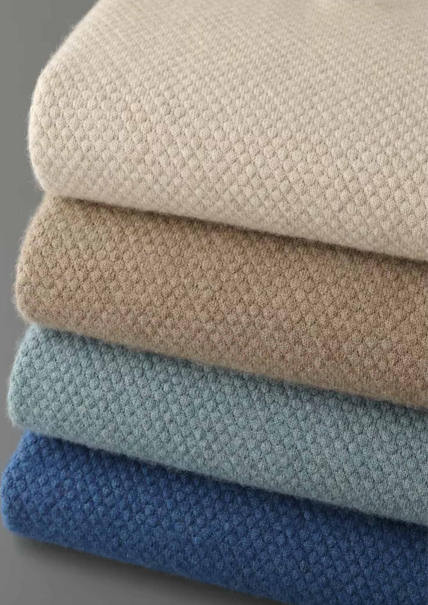Pull polo en cachemire premium avec texture