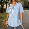 Blouse décontractée à rayures