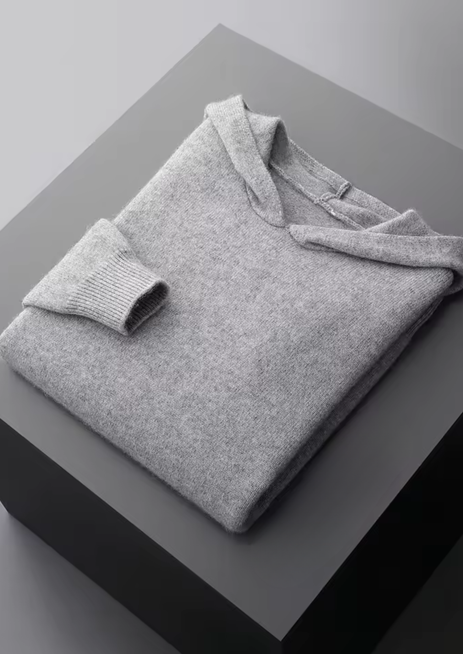 Sweat à capuche premium en cachemire core