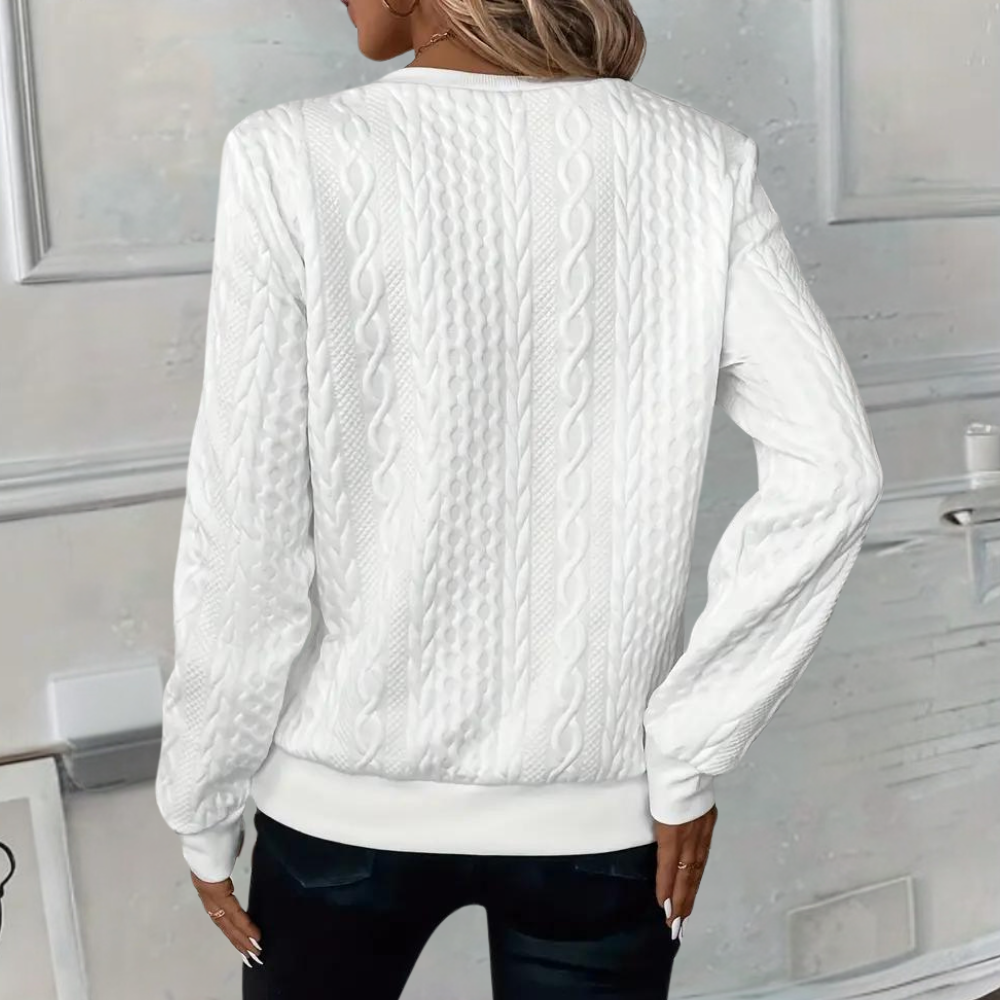 Anoushka Knit — Charcoal Zip Pullover