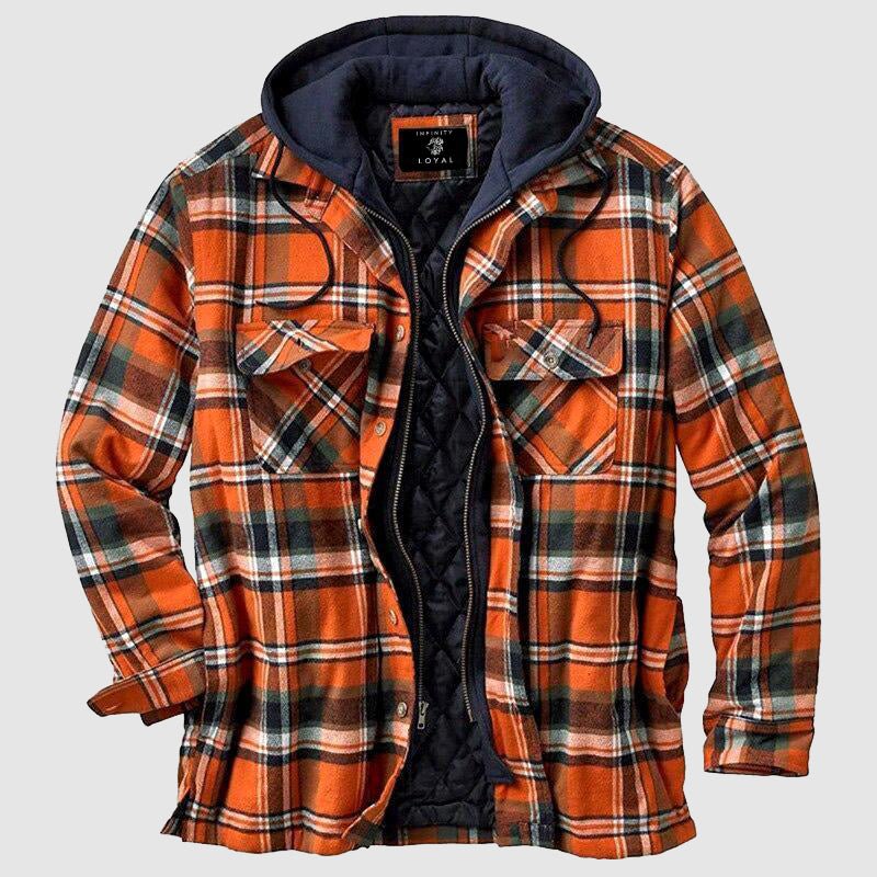 The Alaric — Quilted Lined Lumberjack in Blue