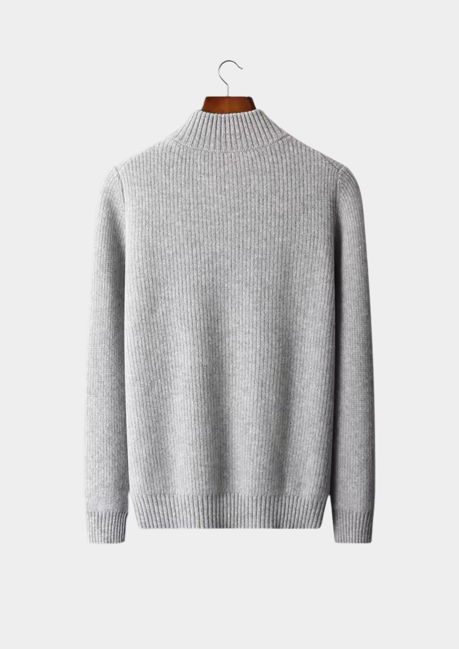 Cardigan en laine mérinos extra-fine pure à côtes tricotées